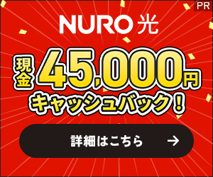 世界最速インターネット【NURO 光】+【NURO 光 でんわ】新規同時申込モニター